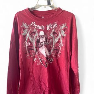 Beanie Wells Arizona Cardinals Graphic Long Sleeve Shirt